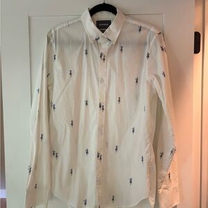 Bonobos Blue and White Casual Button Down Shirt
